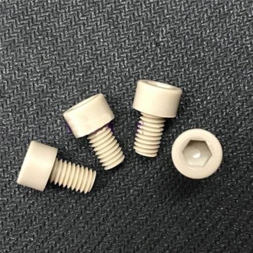 3pcs M4 High temperature resistant screw Peek screw Round head hexagon High strength bolt 6mm-30mm Length