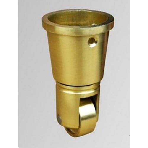 4PCS/Lot Universal Casters 360 Degree Rotation Round Cup Brass Casters Wheel Hardware for Furniture Cabinet Sofa, 25mm Diameter