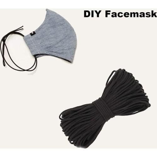 50 meters//54.68 Yard Soft Elastic Band Cord Adjustable Mask Strap Rope String for Sewing Accessories DIY Masks Crafts Supplies