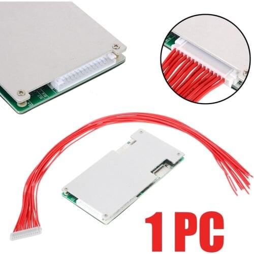 48V 14S 45A Li-ion 3.7V Batteries BMS PCB With Balance 300mm Cable For Ebike Escooter Li-ion Lipolymer Battery 120 x 60 x 9mm