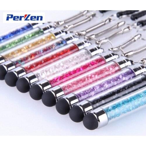 Free Shipping Universal Crystal capacitive stylus pen touch pen for Iphone Ipad Ipod Samsung Tablet PC 1000pcs/lot