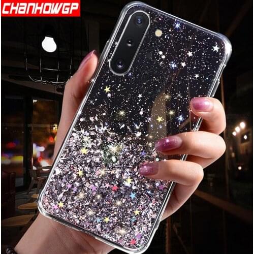 Glitter Star Case For Samsung Galaxy A70 A50 A30 A20 A10 A10S A20E A90 A6 A7 A8 A9 J4 J6 Plus 2018 M10 M20 M30 Note 8 9 10 Cover
