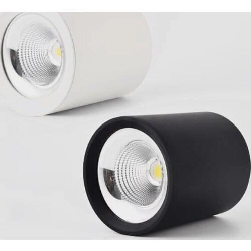 Cylinder Dimmable COB LED Downlights 9W/15W/20W LED Ceiling Spot Lights 85-265V LED Ceiling Lamp Warm Cold White Indoor Lighting