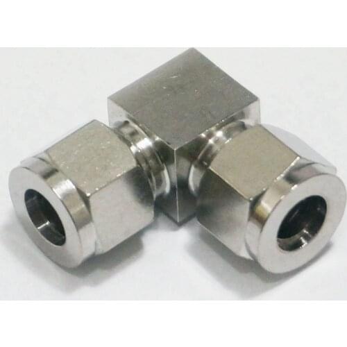 Fit Tube O/D 10mm Equal Elbow 304 Stainless Ferrule Pneumatic Air Compression Fitting