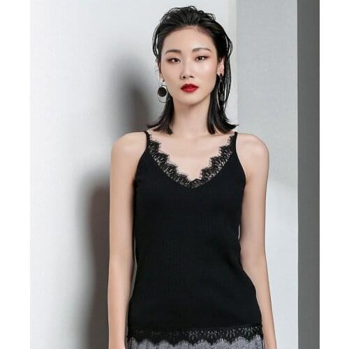 Off Shoulder T Shirts for Women Summer Lace Up Sleeveless Tops V-neck Spaghetti Strap Sexy Style Backless Tees Female Fashion