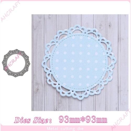 Round lace frame Metal Cutting Dies for diy Scrapbooking Photo Album Decorative Embossing PaperCard Crafts Die2020