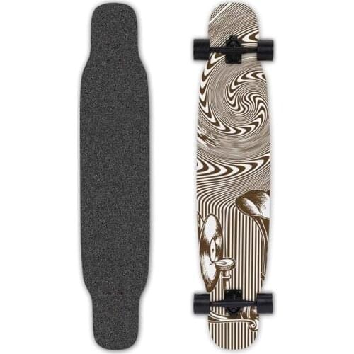 Longboard Skateboard 42" Complete 8 Layer Cannada Maple Deck High-Speed Silent Bearing for Kids Boys Girls Youths Beginner