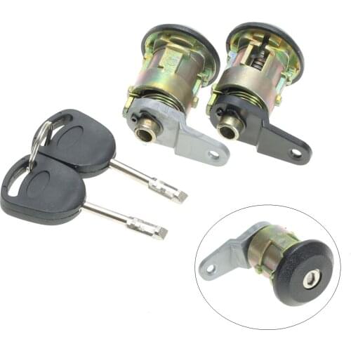 New 1 set of front door lock barrel key set for ford for Fiesta 1995 - 2002 KA 1996 - 2008 Courier Escort 1995 - 2001
