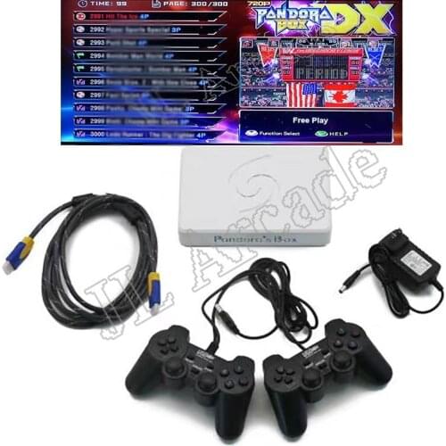 Orginal Pandora Box DX Wired Wireless Gamepas Set USB Joypad Controller 2 Player Arcade PCB 3000 in 1 Record High Score function