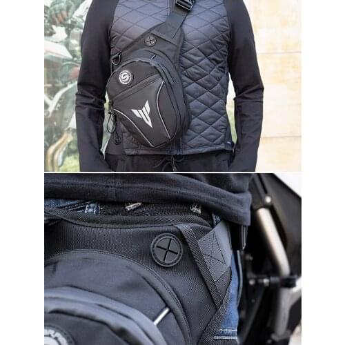 Waist bag office worker messenger bag motorcycle travel reflective multi-functional motorcycle leg bag for men