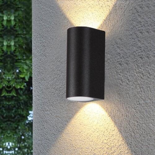 6W 12W GU10 Dimmable LED Aluminum Wall Lamp Porch Light Outdoor Waterproof Wall Light Villa Garden Balcony Aisle Wall Sconce