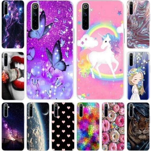 Luxury Printed Case For Oppo Realme 6 Soft Silicone TPU Phone Case on Realme6 Back Cover For Realme 6 Pro Coque Realme 6i 6 6Pro