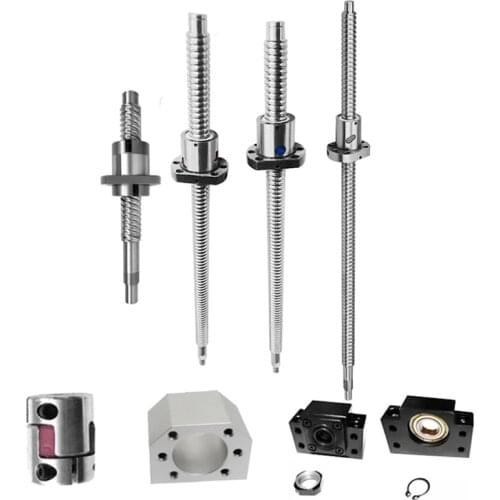 Ball Screw SFU2004/SFU2005/RM2005 metal nut/2005 left hand/SFU2010/SFE2020/DFU2005 lead 4/5/10/20mm C7 End Machined CNC parts