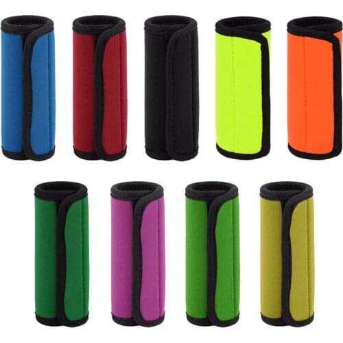 Comfortable Light Neoprene Handle Wraps/Grip/Identifier for Travel Bag Luggage Suitcase Fit Any Luggage Handle Adhesive Tap