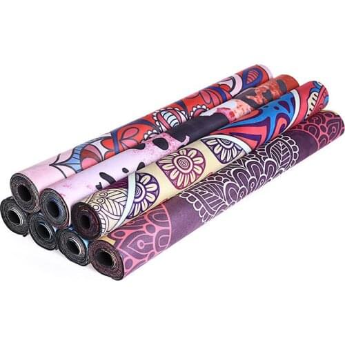 Suede Yoga Mat Non-slip Gym Mat For Gym Fitness Sports Yoga Pilates Exercise Yoga Mats Natural Rubber Ultraligh Sport Mats