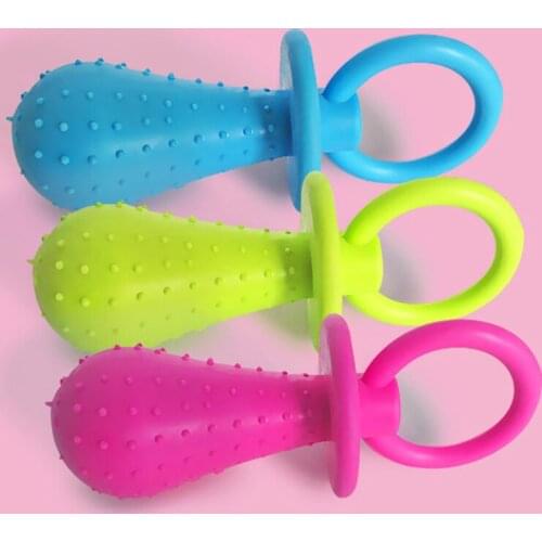 1Pc TPR Nipple Dog Toys Small Puppy Cat Bite Best Pet Dogs Supplies For Pet Chew Teething Train Cleaning Poodles