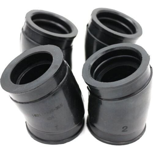 4PCS Rubber Carburetor Intake Boot Carb Insulator For Honda CB750 Four K0 1969-1970