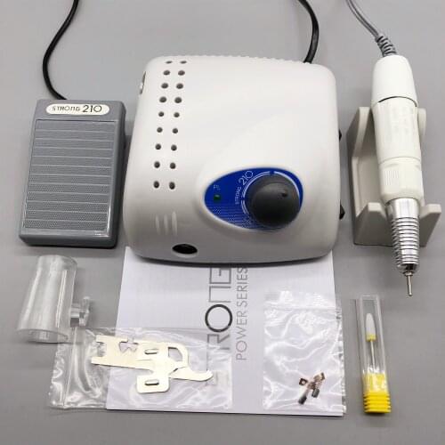 Strong210 control box 65W + SDH + H20N handle 30000RPM professional nail art polishing equipment