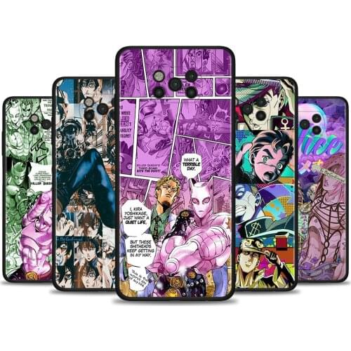 Case For Poco X3 M3 Pro NFC F1 Cover for Mi Note 10 Pro Funda for Mi CC9 Pro CC9E A3 A2 Lite Coque JoJos Bizarre Adventure Anime