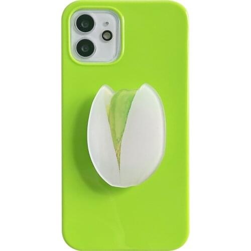 Green Pistachios Stand Knot Case for iPhone 12 Pro Max Back Phone Cover for 12 11 Pro Max X XS XR 8 7 Plus SE 2020