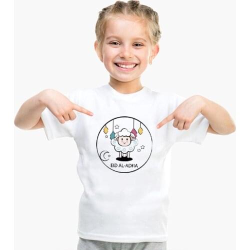 Eid al-Adha 2020 Summer boy Casual short sleeve Childrens child printing t-shirt New cotton kids clothes boys Outfit tees tops