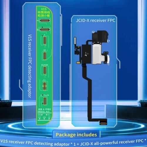 JCID-X All-Powerful Receiver FPC And V1S Receiver FPC Detcting Adaptor For Repair Face ID&Truetone Without Original Receiver FPC