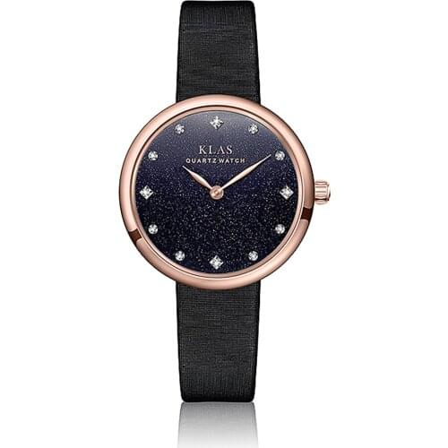 KLAS Ladies Watch With Leather Strap