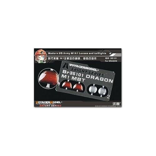 KNL HOBBY Voyager Model BR35101 M1A1 Lenses and taillights