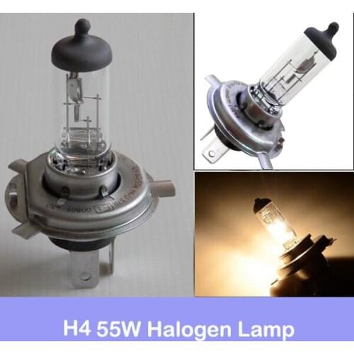 2pcs H4 55W 12V 4300K Amber-White Fog Lights Halogen Bulb Car Headlight Lamp Car Light Source parking Head auto