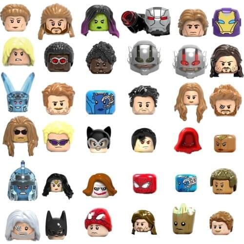 Mini Model Toys Movie Series Star W Charaters Action Figure Heads Building Blocks Kids For Children Bricks Gifts