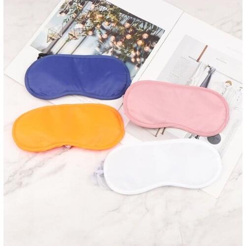 NEW 1pc Silk Sleep Eye Mask Padded Shade Patch Eyemask Blindfolds Sleeping Eye Cover Women Men Travel Relax Rest