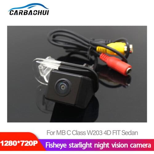 New Arrival! Car Rear View Camera For Mercedes Benz C Class W203 4D FIT Sedan 2001~2015 starlight night vision Waterproof