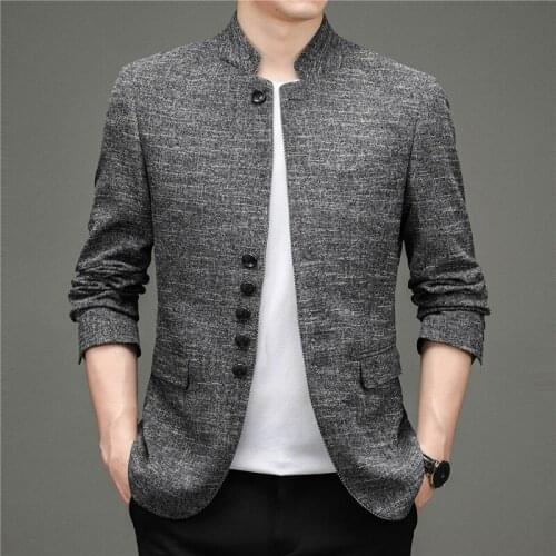 2021 Autumn New Arrival Plus Size Simple Gray Suit Korean Casual All-match Fashion Slim Men Business Jacket Tide Free Shipping