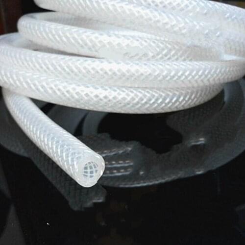 Braidd silicone tube,food grade reticulated duct chequered Anilox tube high pressure silicone braided hose heat-resistant