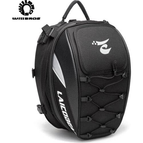 Multi-Functional Durable Rear Seat Bag Waterproof Motorcycle Tail Back Seat Bags Motorbike Scooter Moto Backpack Put In Helmet