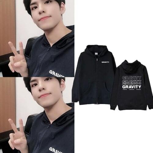 Kpop DAY6 GRAVITY Concert Jae Same Cap Hoody Fall Winter Women Men Zipper Hoodies Long Sleeve Pullover Outerwears Coats
