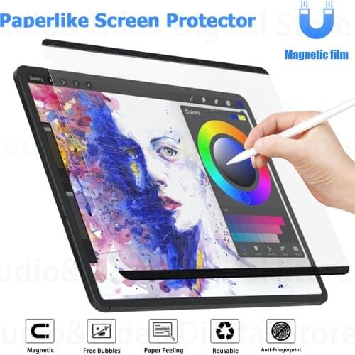 Paper Like Screen Protector Paper Film For iPad Pro 11 12.9 iPad Air 4 10.9 10.2 10.5 Removable Magnetic Attraction Paperlike