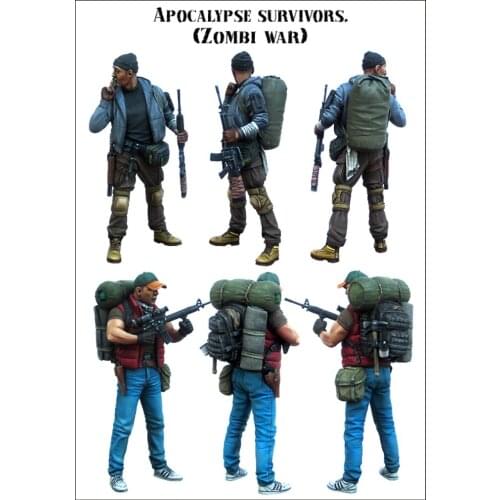 1:35 Ratio Die-cast Resin Russian Special Forces Soldiers 2 Figures Need To Be Assembled And Colored By Themselves
