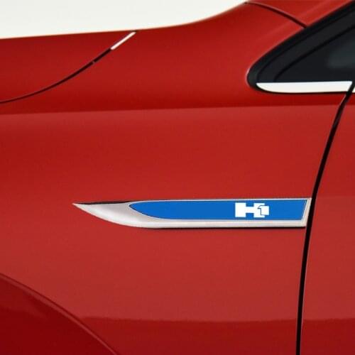 2PCS 3D Metal Emblem Badge Car Body Side Decoration Sticker For Hummer gmt 840 H2H H2 SUT H3 H3T HEV Car Accessories