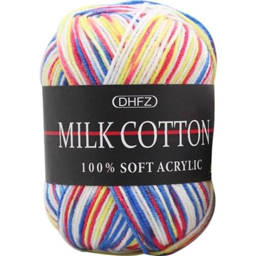 3 Strands Colorful cotton yarn for Crochet Knitting Baby Clothes Doll Sweater Woolen Yarn