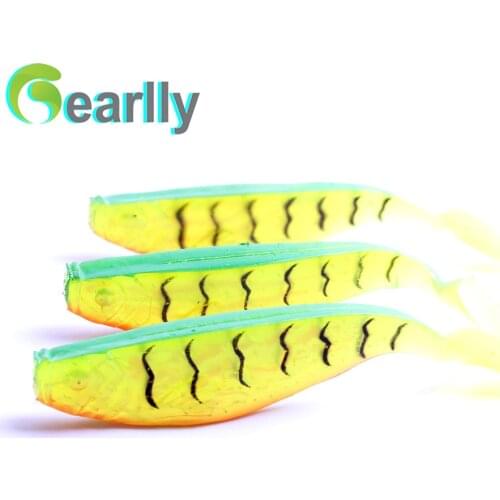 3pcs/lot Gearlly New 10cm 9g Soft Fishing Bait colorful