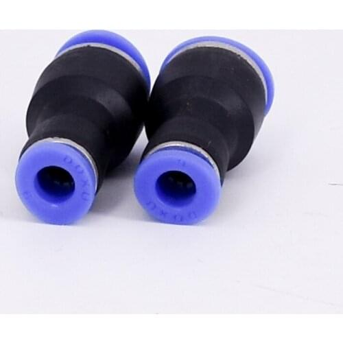 5PCS Fit 10mm To 6mm Tube OD Plastic Push In On Touch Fitting Pneumatic Air Adapter Coupling Connection Water