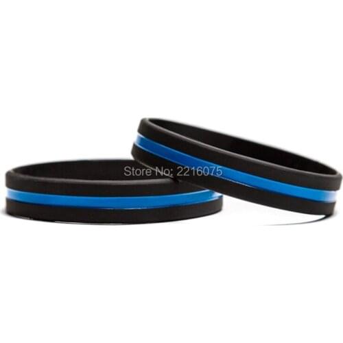 600pcs Thin Gray Yellow Green Red White Blue Line wristband silicone bracelet free shipping by DHL express