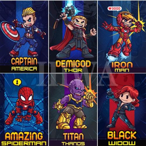 Disney Diamond Painting Super Hero 5D DIY Full Square Diamond Embroidery Sale Rhinestone Picture Cross Stitch Kit Home Decor