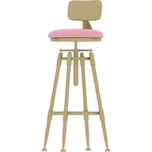 Bar Chair Nordic Rotating Lift High Modern Simple Creative Iron Art Back Stools