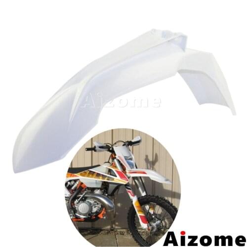 White Universal Dirt Bike MX Enduro Motocross Front Fender Mudguard For EXC SX F XC W F 85 125 150 250 300 350 450 500 13-16