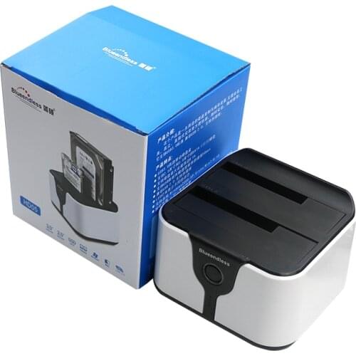 Hdd 2 Bay 2tb Sata Dual hdd ssd SATA 2.5"/ 3.5" hdd cases plastic usb 3.0 caddy for 2.5" sata laptop copy hdd docking station