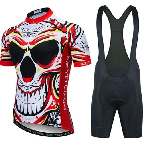 Keyiyuan 2021 Summer Cycling Jersey Bike Shorts Set Ropa Ciclismo Men MTB Bicycling Maillot Roupa Ciclismo Masculino