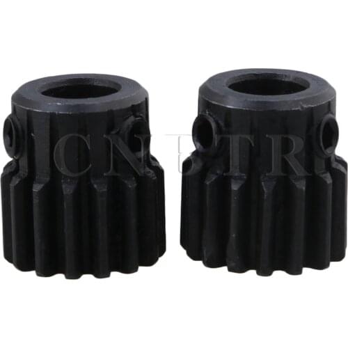 CNBTR 2pcs 45 Steel 8mm Hole Diameter Motor Metal Gear Wheel Top Screws or Hardware Wheel Screw