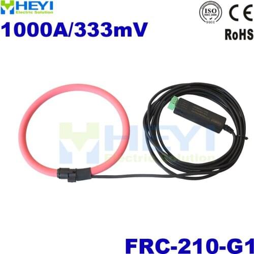 Red ac rogowski sensor Input : 1~1000A Output : 333mV FRC-210-G1 transformer coil fexible rogowski coil